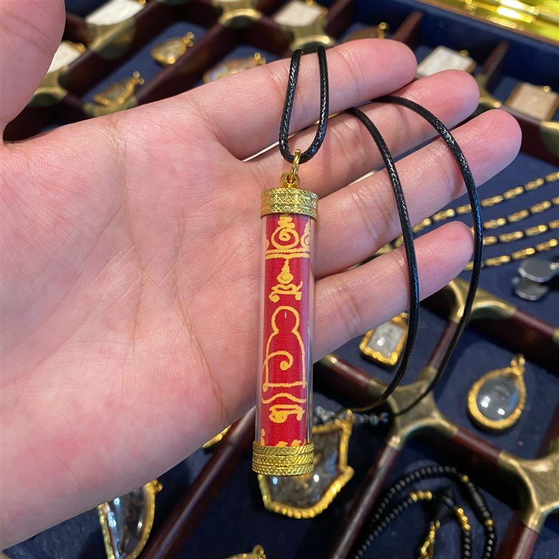 蛋蛋弟泰国佛牌 大管管 龙婆马哈苏拉萨 钥匙扣项链佩戴均可 发鎏