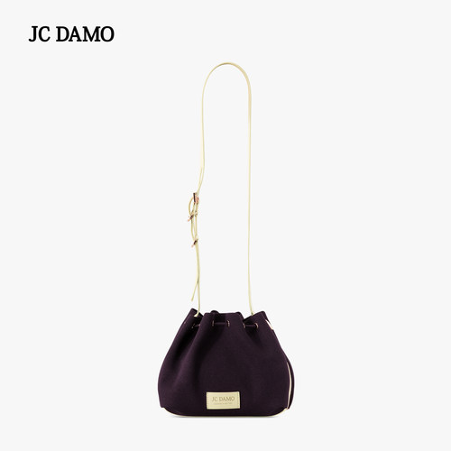 JC DAMO时尚百搭设计感新款小众精致抽绳飞织福袋包