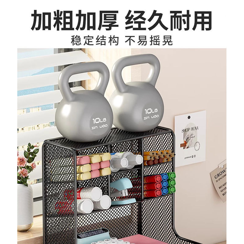 办公桌置物架学生笔筒收纳盒桌面斜插式文具收纳架办公用品收纳架
