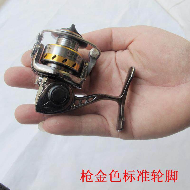 钢笔竿渔轮小号鱼线轮冰冬钓轮阀钓矶钓轮迷你全金属纺车轮