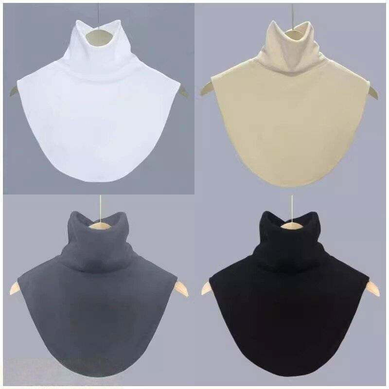 加绒加厚高领护颈脖套假领子新款颈椎护肩围脖防寒保暖秋冬季男女