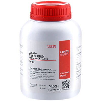 环凯 022030 TTC营养琼脂培养基 用于供测定细菌总数