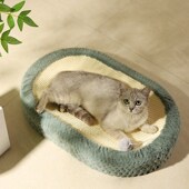 剑麻大号椭圆猫抓板猫形抓盆卡通一体耐抓不掉屑猫玩具磨爪器麻绳