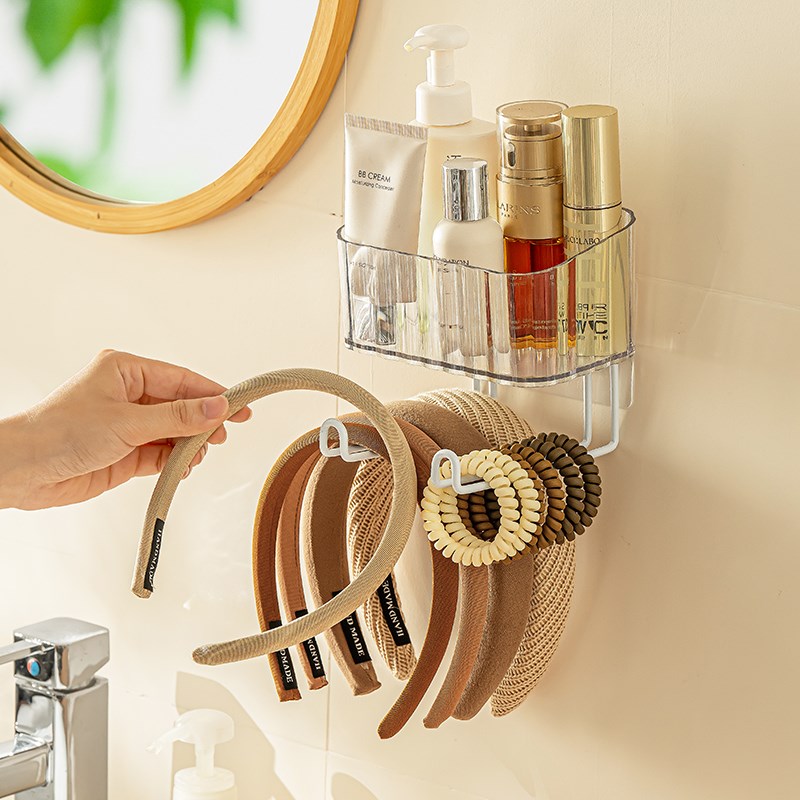 衣架收纳神器免打孔家用浴室卫生间壁挂式整理挂衣架子墙上置物架