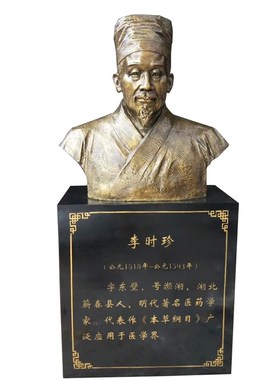 中医鼻祖扁鹊雕像四大名医半身像针灸穴位人物雕塑十大名医雕塑像