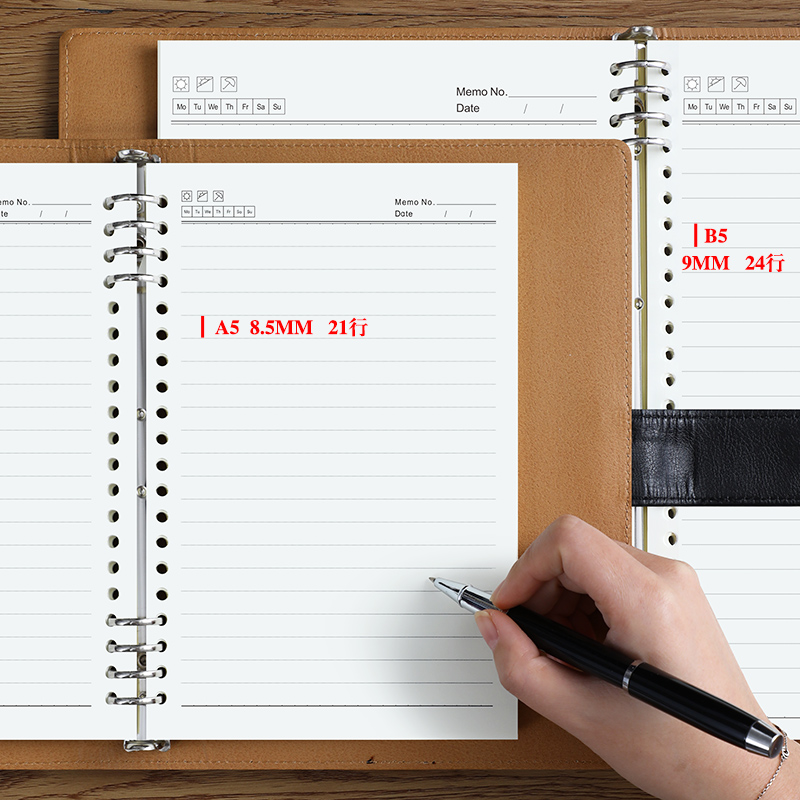 不硌手活页本a5笔记本本子可拆卸2023年新款高颜值日记本b5活页记