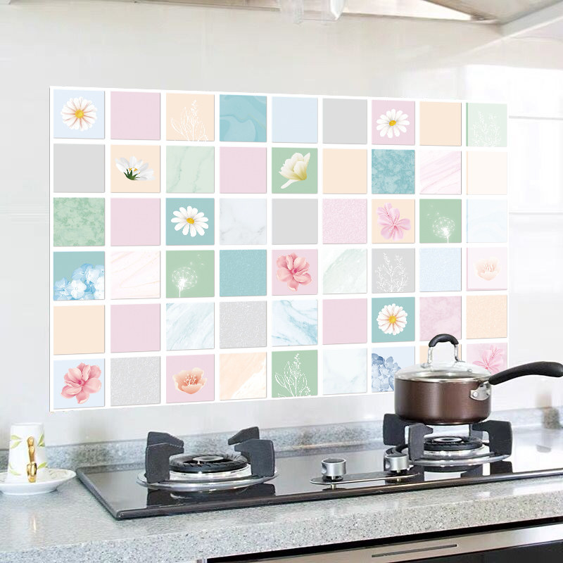 加厚厨房防油贴纸灶台防水防火耐高温墙壁纸自粘墙面装饰瓷砖墙贴,家居饰品,软装墙贴,淘宝优惠券,粉丝福利购,淘宝优惠卷
