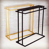 货架双杠中岛架陈列架双排挂衣服架子 男女服装 服装 店展示架落地式