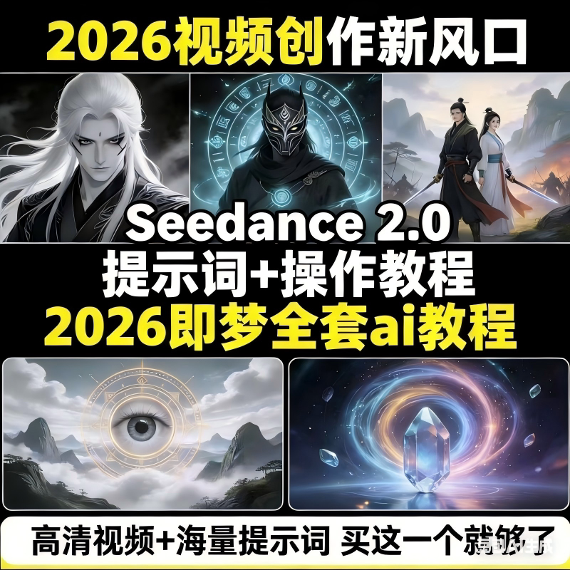 2026seedance2.02.5教程即梦视频制作教程分镜提示词模板
