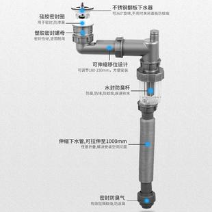 厂家面盆下水器 洗手池下水管 卫生间洗脸盆防臭下水器 翻版