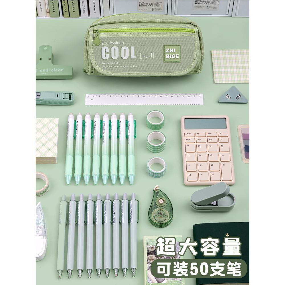 笔袋高颜值女孩版初中生铅笔盒2025年新款流行大容量in简约网红