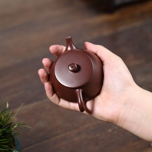 全纯手工紫砂壶正宗宜兴原矿小品紫朱泥石瓢壶家用泡茶壶茶具套装