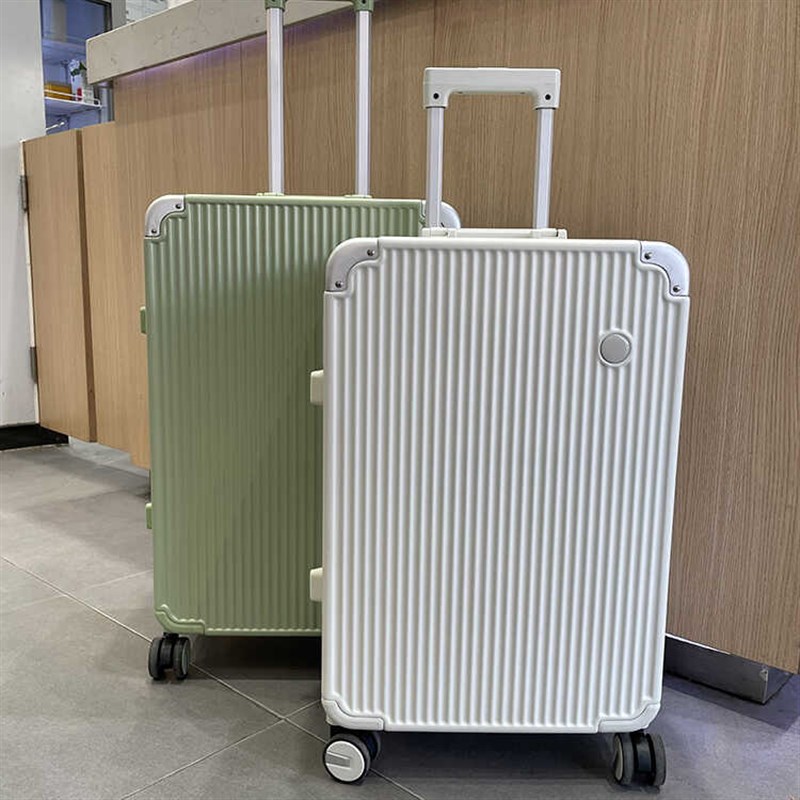 加厚纯PC铝框拉杆箱结实耐用行李箱静音L轮旅行箱男女密码登机箱