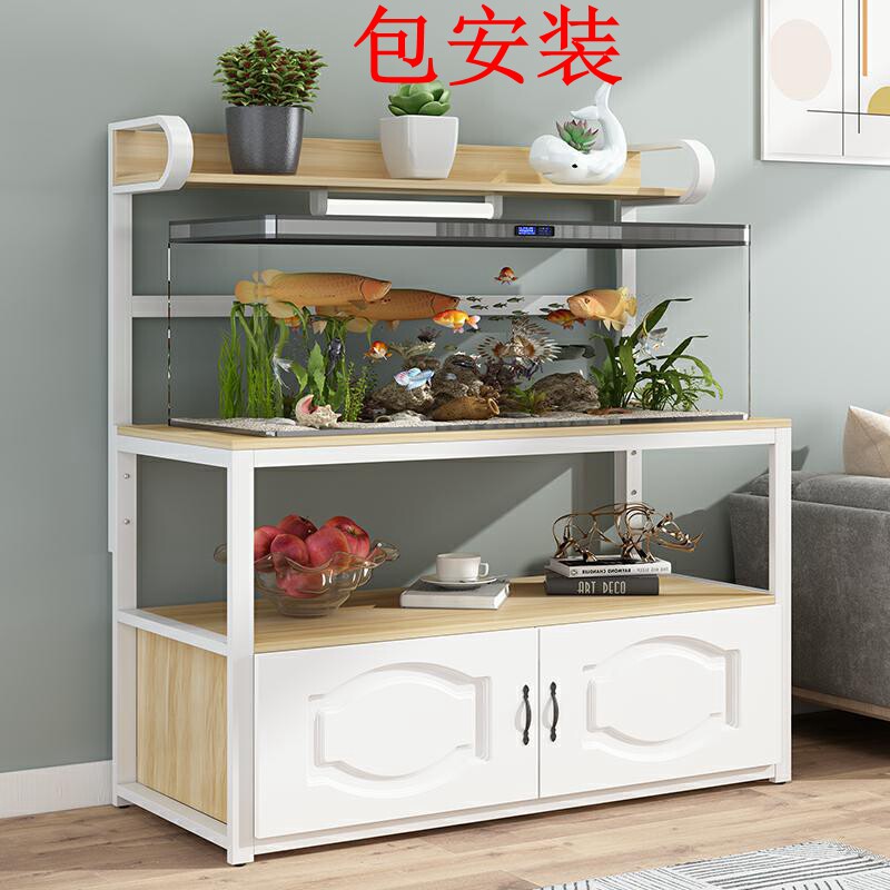 鱼缸架子底柜g家用鱼缸柜客厅小型鱼缸金属底座铁艺定做承重鱼缸