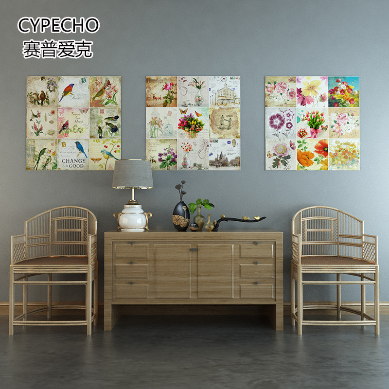 墙贴画 c自粘墙纸墙贴壁纸 装饰画贴纸 客厅餐厅玄关书房墙面装饰