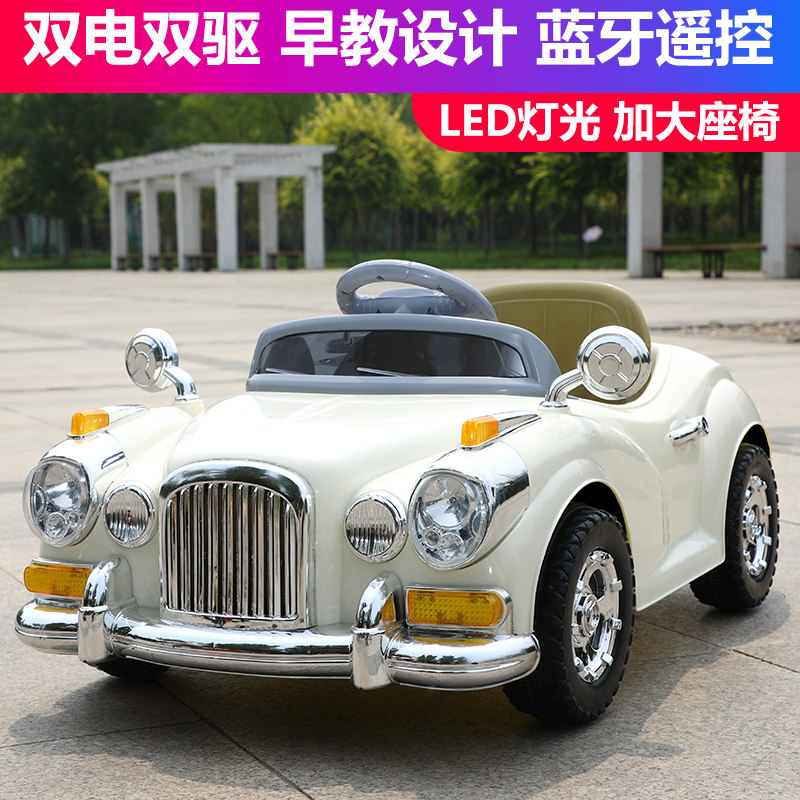 婴幼儿童电动车四轮带遥控汽车A可坐小孩摇摆童车宝宝玩具车可坐