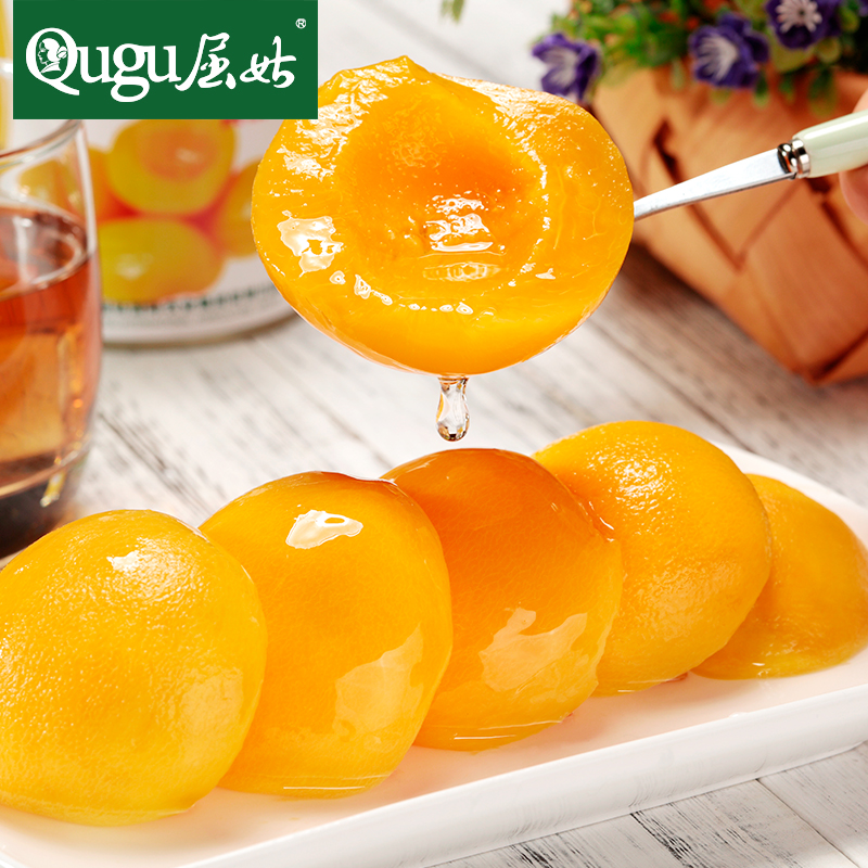 屈姑黄桃罐头砀山425g*4罐/箱