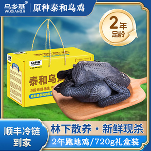 乌乡基原种泰和乌鸡新鲜现杀散养乌骨鸡/2年日龄（公母随机）