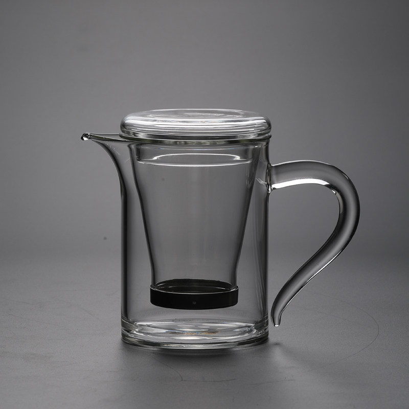 耐热玻璃泡茶壶沏红茶冲茶器家用B加厚透明小号单壶茶水分离带过