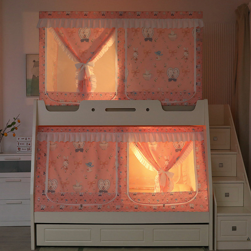 伸缩子母上下床儿童防摔蚊帐学生宿舍遮光床N帘一体上下铺单人床,床上用品,蚊帐,淘宝优惠券,粉丝福利购,淘宝优惠卷