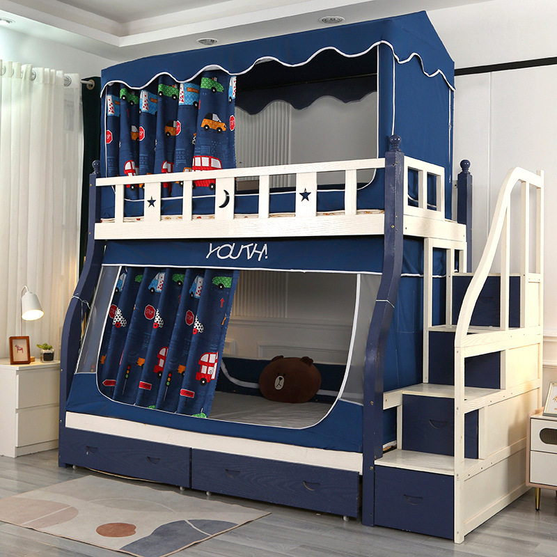 新款伸缩子母床i蚊帐床帘一体式遮光两用上下铺0.9米双层床带书架,床上用品,蚊帐,淘宝优惠券,粉丝福利购,淘宝优惠卷