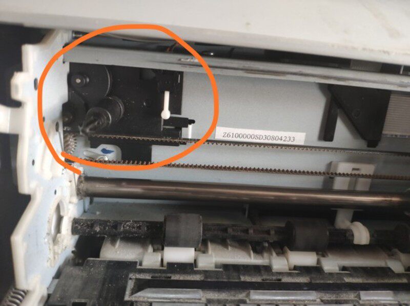 爱普生LQ730K 735 630u 635 KII 打印机黑色齿轮组 色带驱动轴配