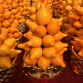 五代同堂黄金果盆栽金玉满堂年宵盆景福禄果室内客厅公司前台摆放