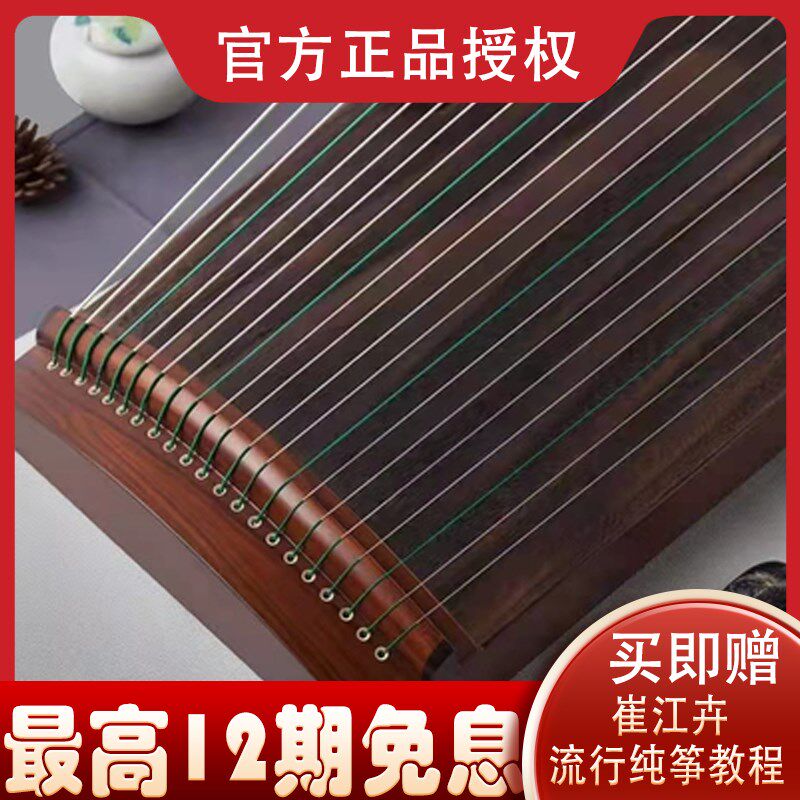 海棠国乐小棠110r便携式素面小筝明亮型挖筝实木古筝