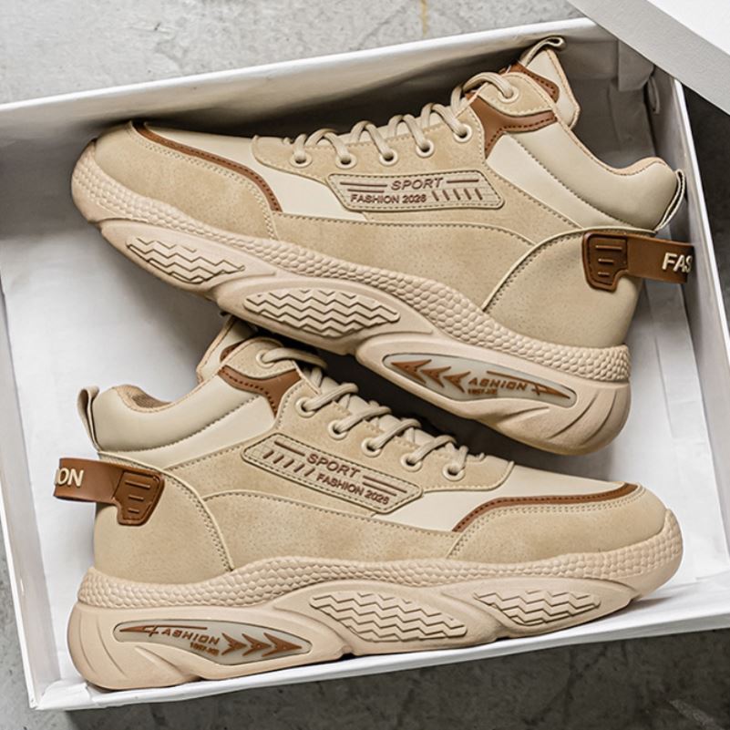 马丁靴男鞋2025冬季新款复古英伦户外耐磨工作百搭高帮运动老爹鞋