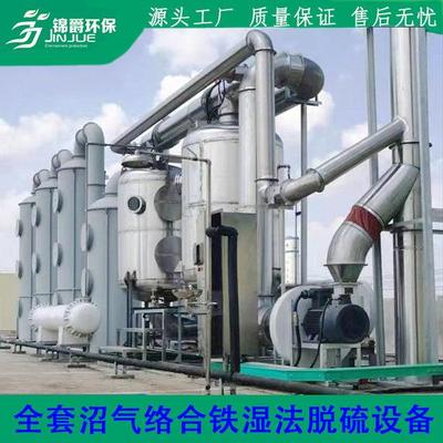 沼气脱硫净化设备除臭防腐蚀脱水脱硫罐沼气络合铁湿法脱硫塔设备