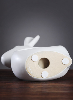 兔子北欧摆件轻奢黑白简约创意家居摆设酒柜房间客厅电视柜装饰品