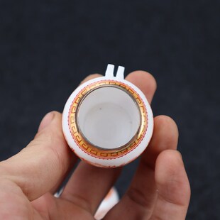 靛颏百灵绣眼鸟杯玉鸟黄鸟柳莺鸟食罐杯子瓷碗高白五件套鸟笼配件