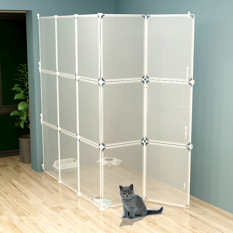 防猫门栏宠物猫围栏防猫隔离猫栅栏室内档板拦猫神器防爬塑料隔板