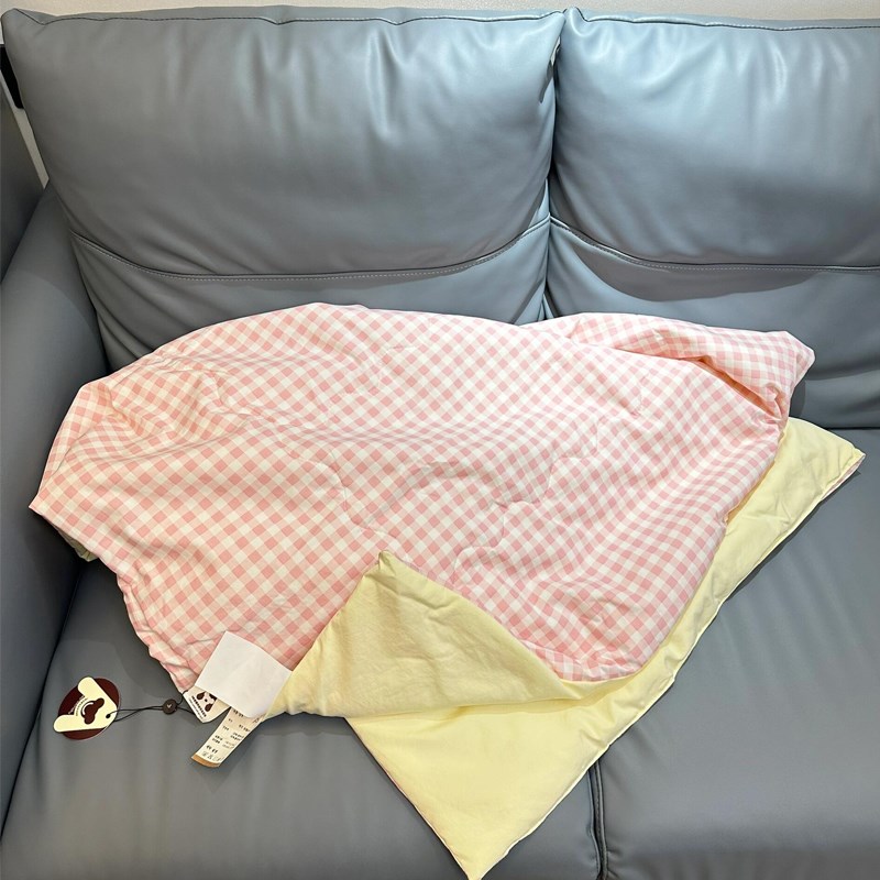 多巴胺格空调被夏凉被夏季午睡毯宿舍学生可机洗通用夏被大豆纤维