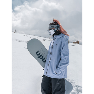 男款 雪服 美式 南恩3L滑雪服女滑雪衣單板雙板防水滑雪外套2023新款