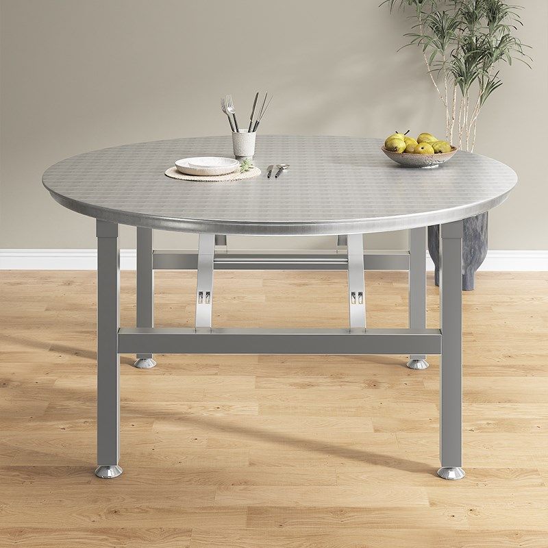 特厚不锈钢折叠桌烤火桌架家用餐桌宿租房学304不锈钢正方形桌子,住宅家具,户外烧烤桌,淘宝优惠券,粉丝福利购,淘宝优惠卷