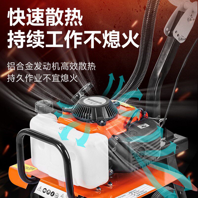 新型微耕机小型家用旋耕机耕地机翻土犁地机旋耕刀农用新式打地机