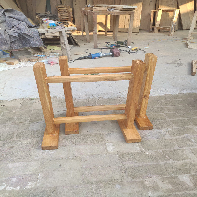 实木桌腿桌脚大板支架脚架桌腿实木大板茶餐桌腿配套脚架定制原木