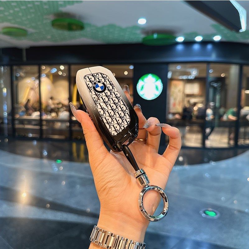 适用于宝马X5钥匙套24款新5系X1X7系735liXXMX6iX车金属保护扣壳