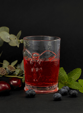 稀奇艺术天使浮雕冰水杯子生日礼品创意女生装饰果汁杯