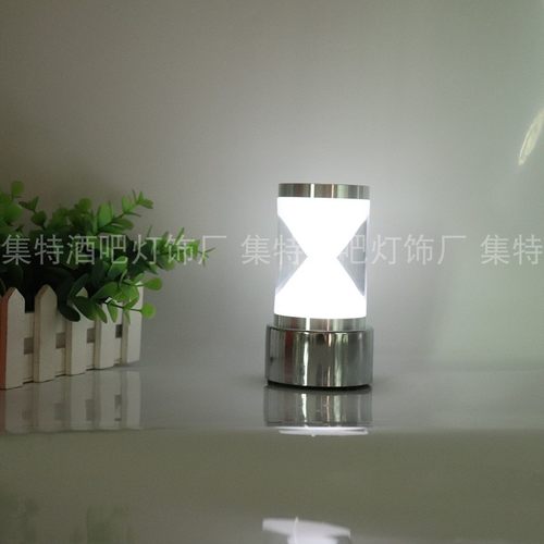 新款流沙灯LED可充电吧台灯沙漏灯酒吧桌面台灯沙漏小夜灯蜡烛灯
