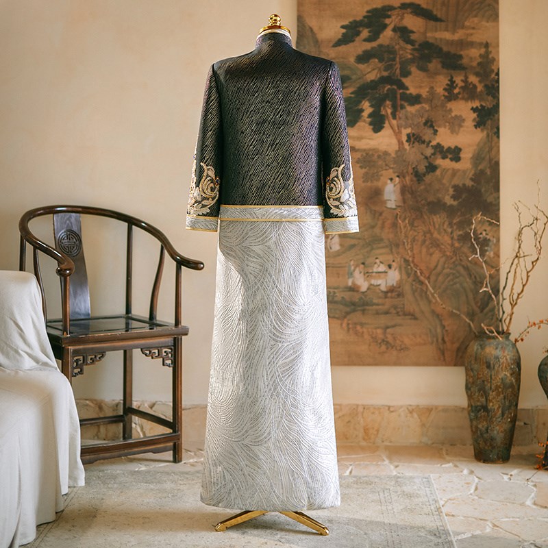 男士秀禾服2024年新款中式新郎装结婚礼服接亲唐装龙凤褂男装秀和