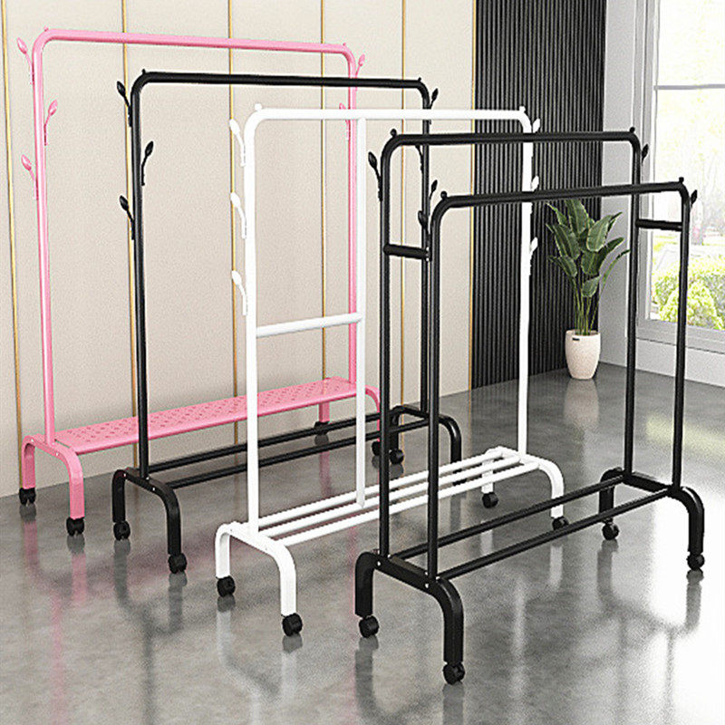 落地衣帽架家用晾衣架卧室折叠晒衣服架室内简易挂衣柜阳台晾衣杆,住宅家具,衣帽架,淘宝优惠券,粉丝福利购,淘宝优惠卷