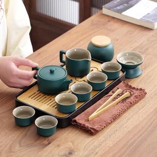 简约户外小套装 旅行功夫茶具套装 便携式 家用中式 陶瓷泡茶壶茶杯