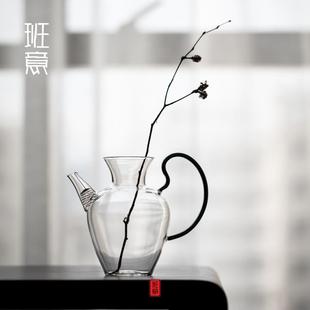 仿宋家用泡绿茶执壶大号玻璃公道杯大容量耐热分茶器泡茶壶 班意