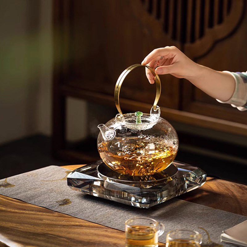 天久璃匠云堇壶煮茶器玻璃煮茶壶家用简约日式烧水壶养生花茶壶