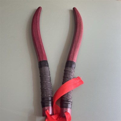 龙舟鼓棒 月牙鼓槌  硬木鼓棒加粗 一对价格