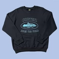 Black Print Sky Blue 6102