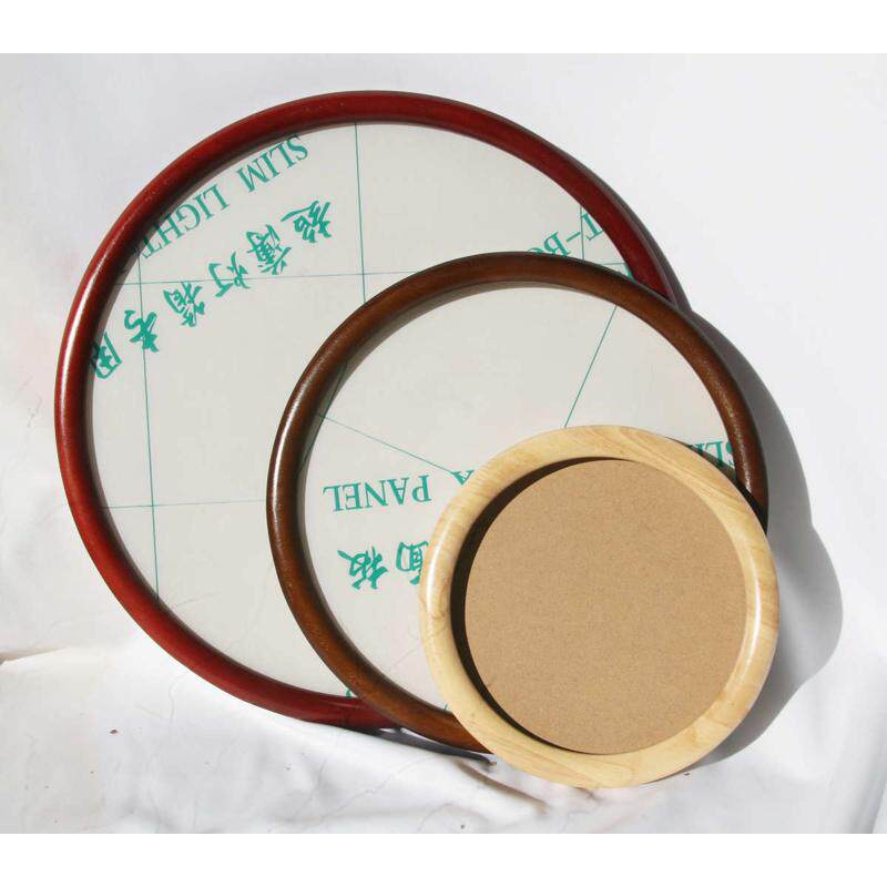 实木圆形新中式画框国画装裱十字绣圆框油画外框相框简约挂墙包邮