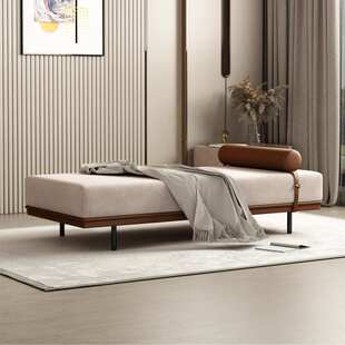 沙发脚踏床尾凳换鞋卧室床榻客厅门厅意式简约现代酒店公寓样板房